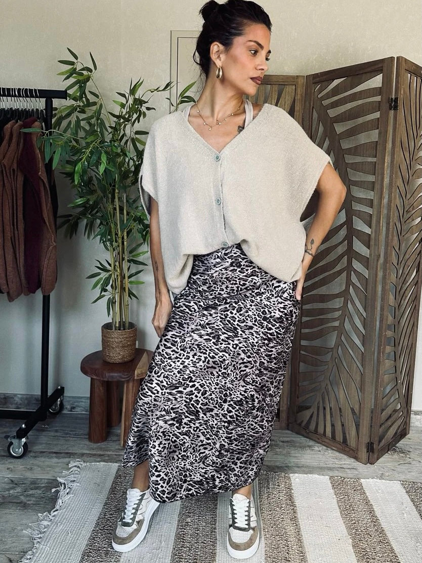 JUPE LÉOPARD CHIC
