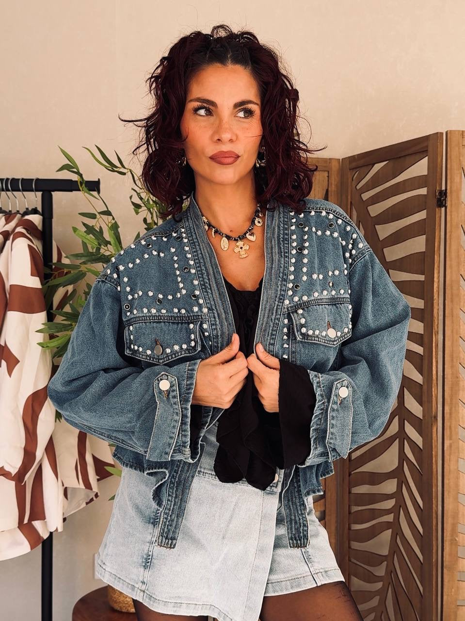 VESTE JEAN "ROCK"