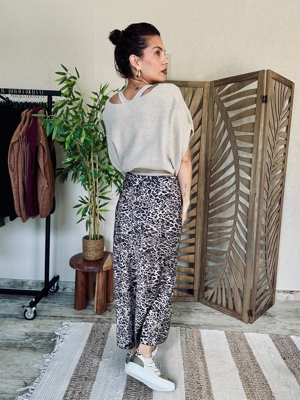JUPE LÉOPARD CHIC