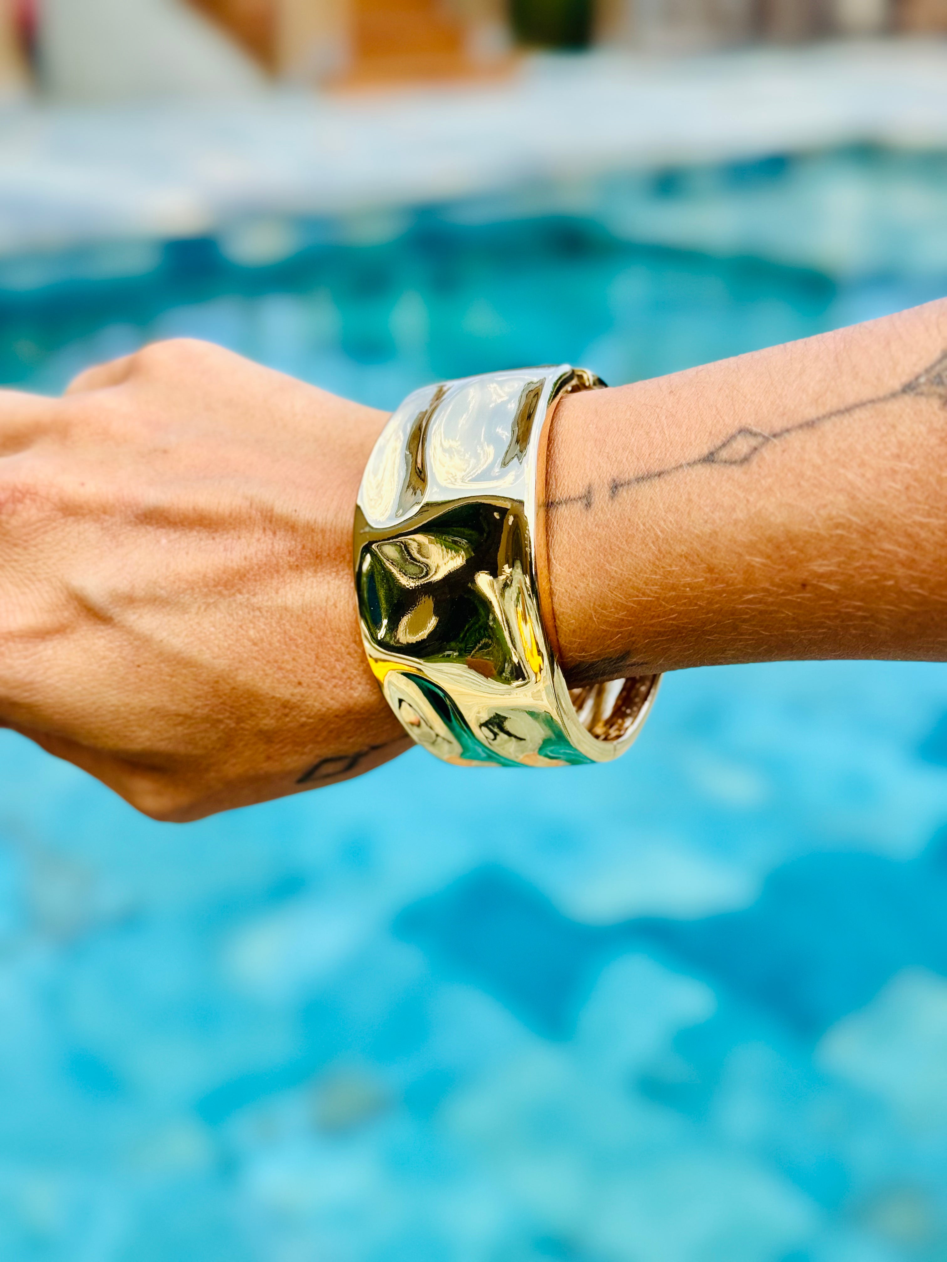 Bracelet Rigide Martelé