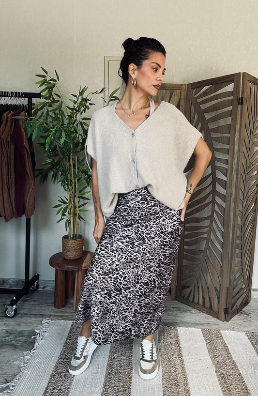 JUPE LÉOPARD CHIC